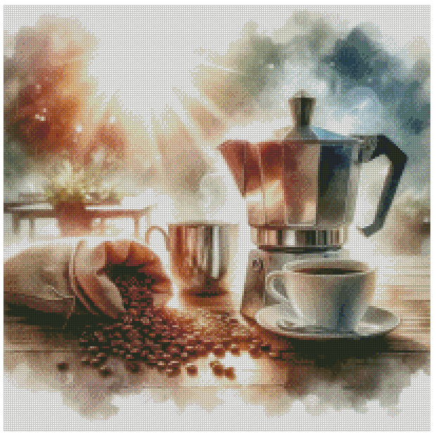 VORBESTELLUNG Diamond Painting ECKIG JXA-051 - Kaffepause