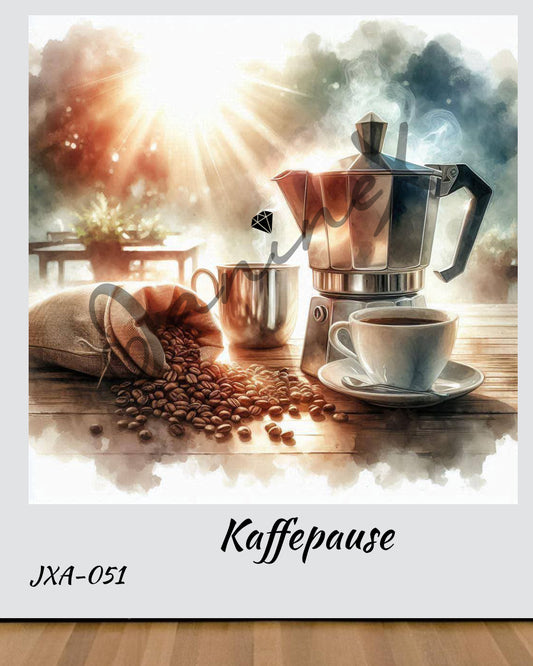 VORBESTELLUNG Diamond Painting ECKIG JXA-051 - Kaffepause