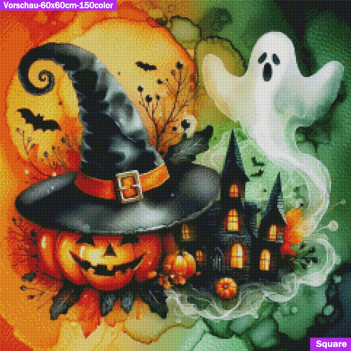 VORBESTELLUNG Diamond Painting ECKIG JXA-059 - Halloweenparty