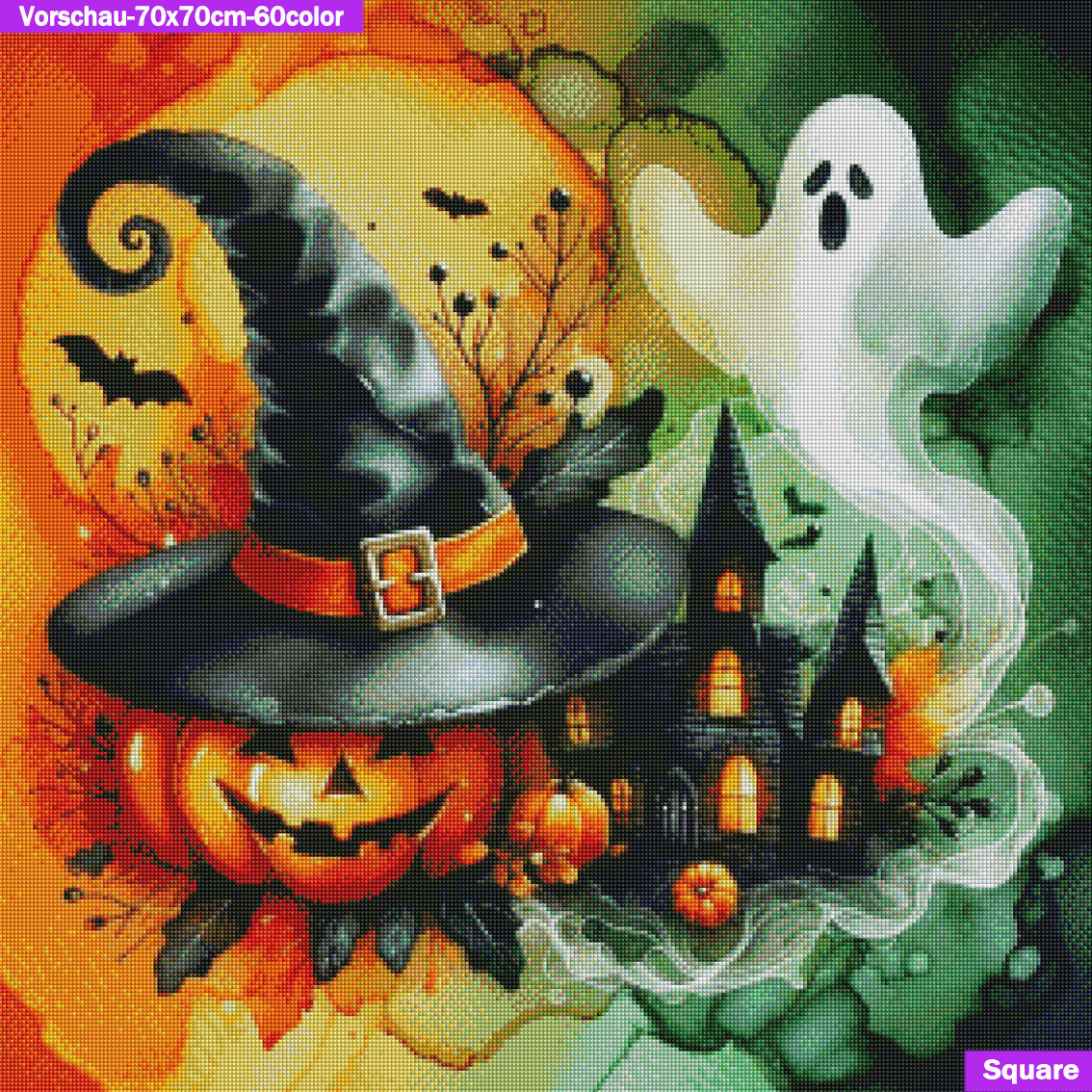 VORBESTELLUNG Diamond Painting ECKIG JXA-059 - Halloweenparty