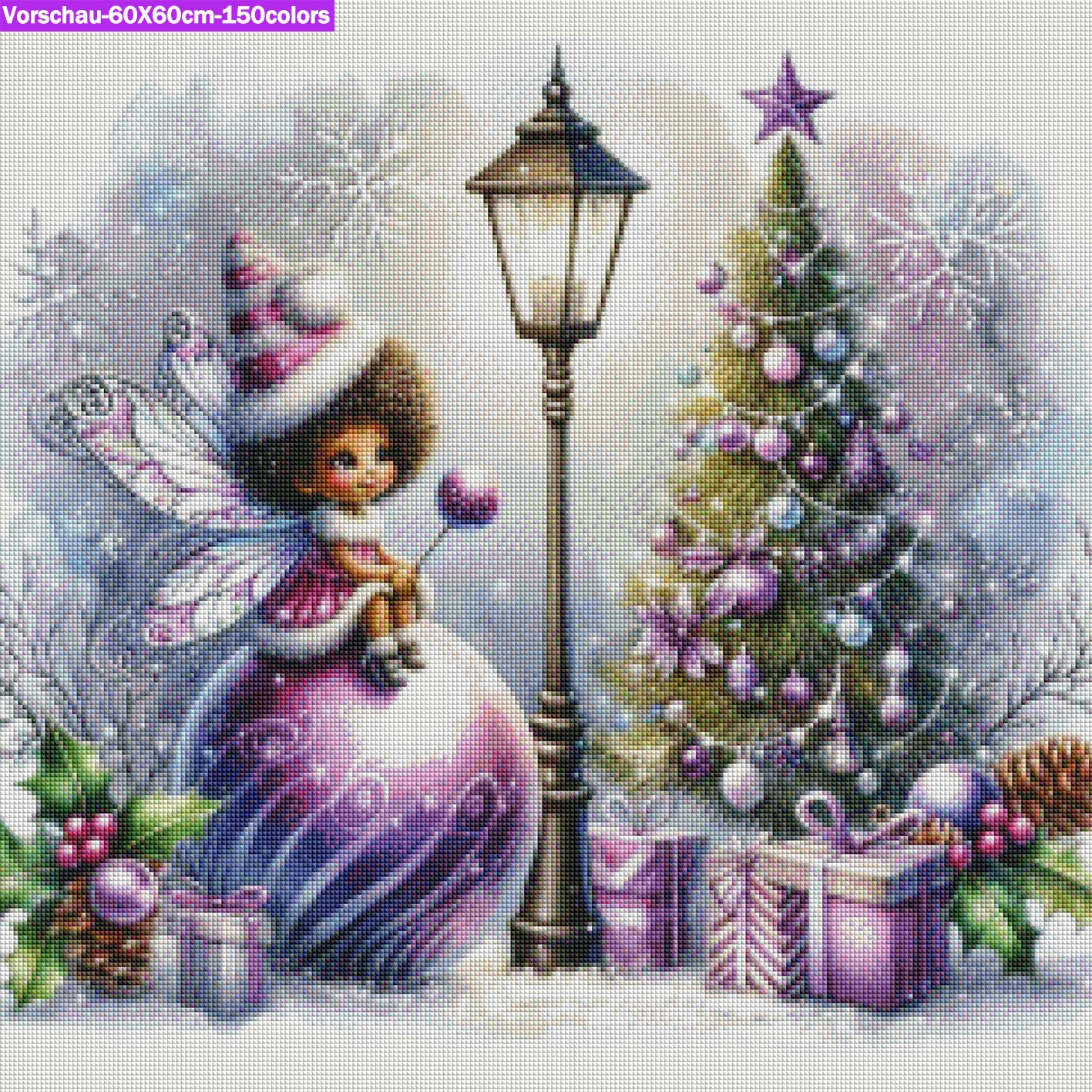 VORBESTELLUNG Diamond Painting ECKIG JXA-068 - Winterelfe Barabara