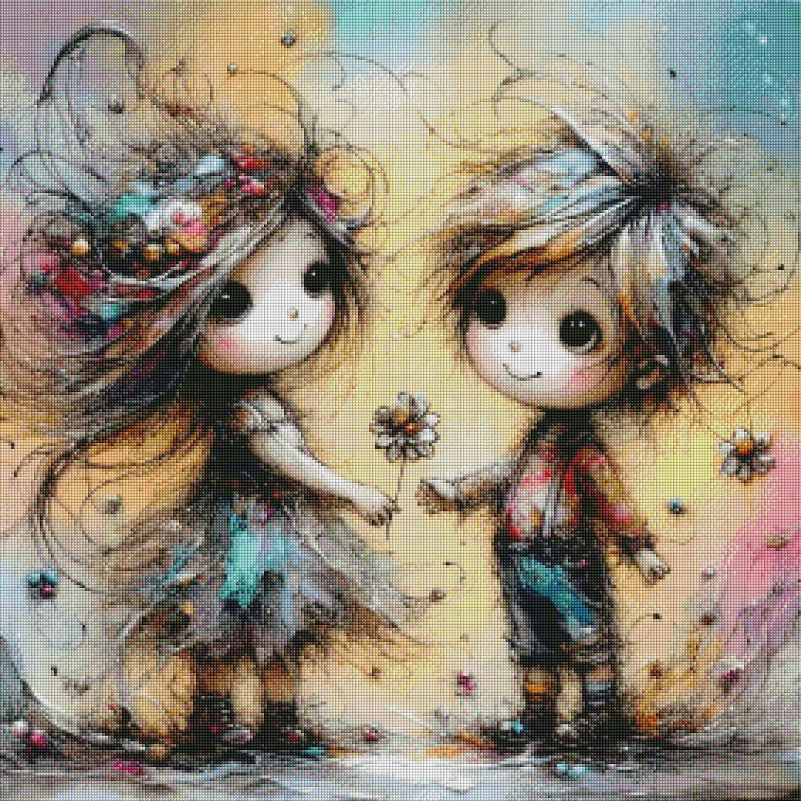 SOFORTKAUF Diamond Painting ECKIG JXA-072 - 70x70 mit 90 Farben - gemeinsam