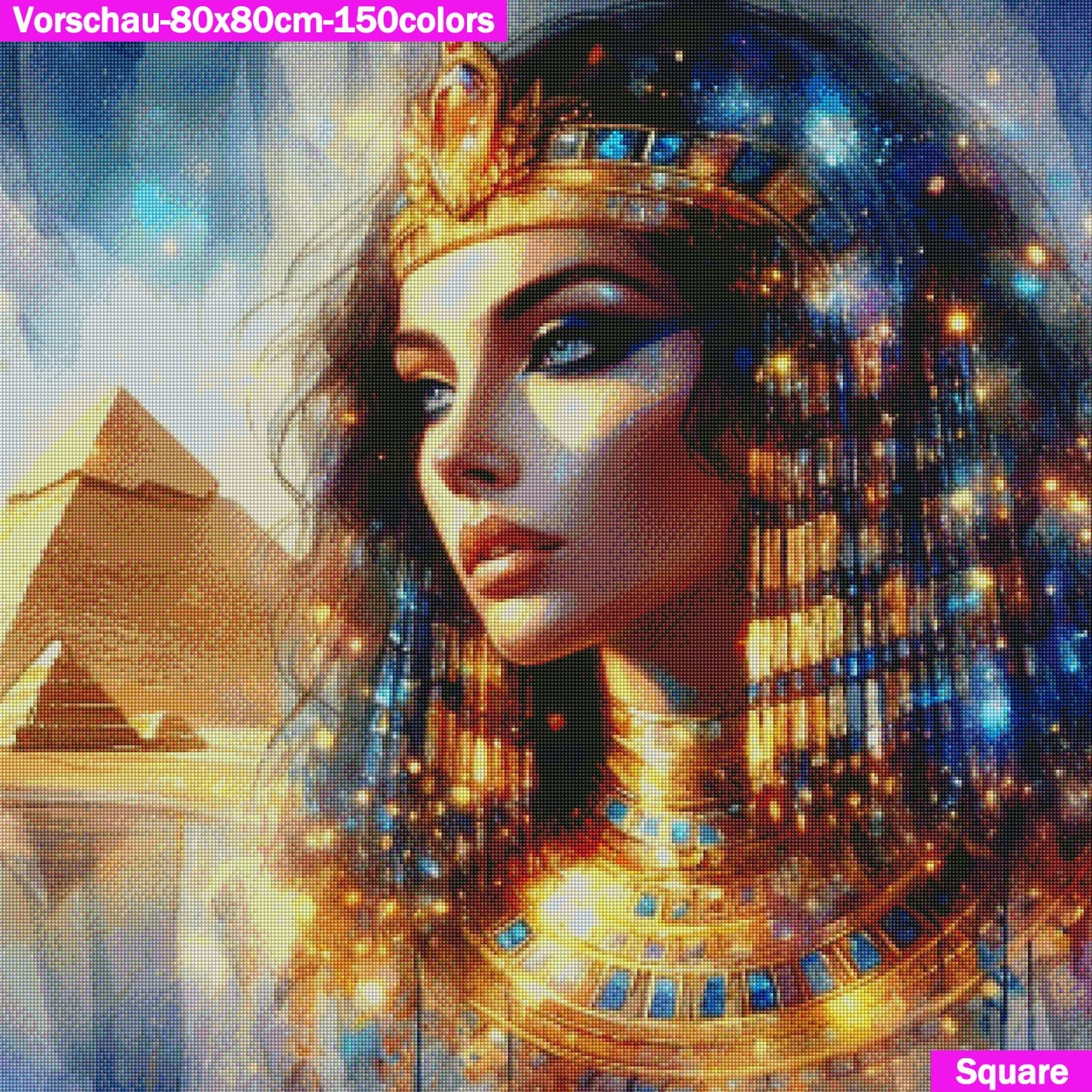 VORBESTELLUNG Diamond Painting ECKIG JXA-007 - ägyptische Queen Amara