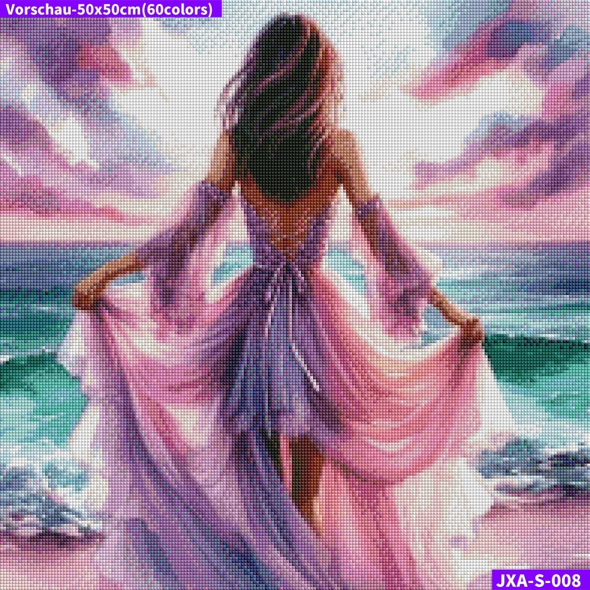 VORBESTELLUNG Diamond Painting ECKIG JXA-008 - Strandschönheit