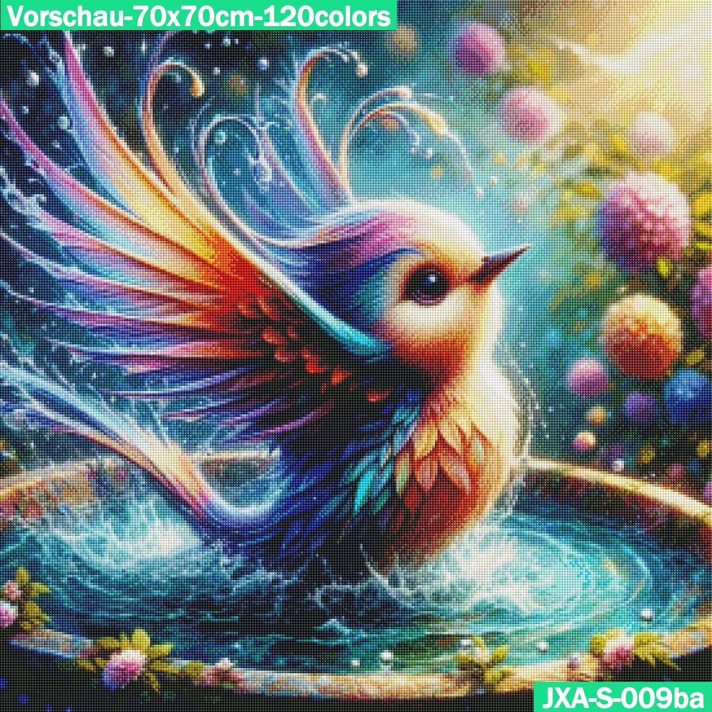 VORBESTELLUNG Diamond Painting ECKIG JXA-009 - Vogelspass im Sommer
