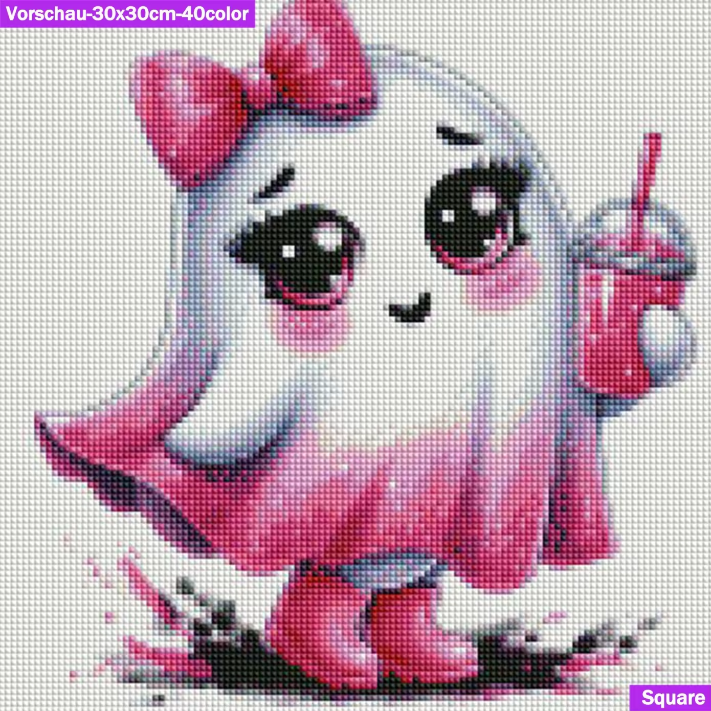 VORBESTELLUNG Diamond Painting JXA-060 eckig & rund - Geist Pinky