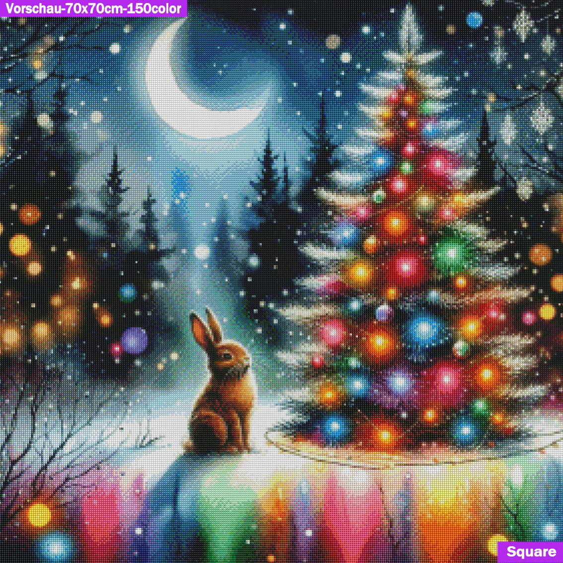 VORBESTELLUNG Diamond Painting ECKIG JXA-070 - Weihnachtsnacht