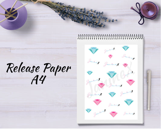 Diamond Painting Motiv Release Paper A4 - JanineX