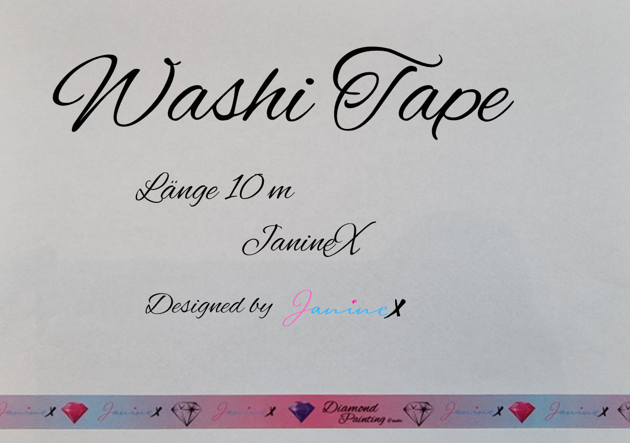 Diamond Painting Washi Tape/Abklebeband 10 m by JanineX - JanineX
