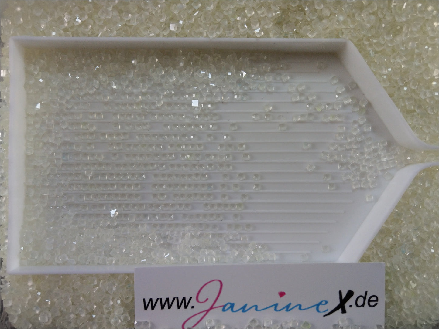Jelly NEON glow ECKIG - #001 weiss