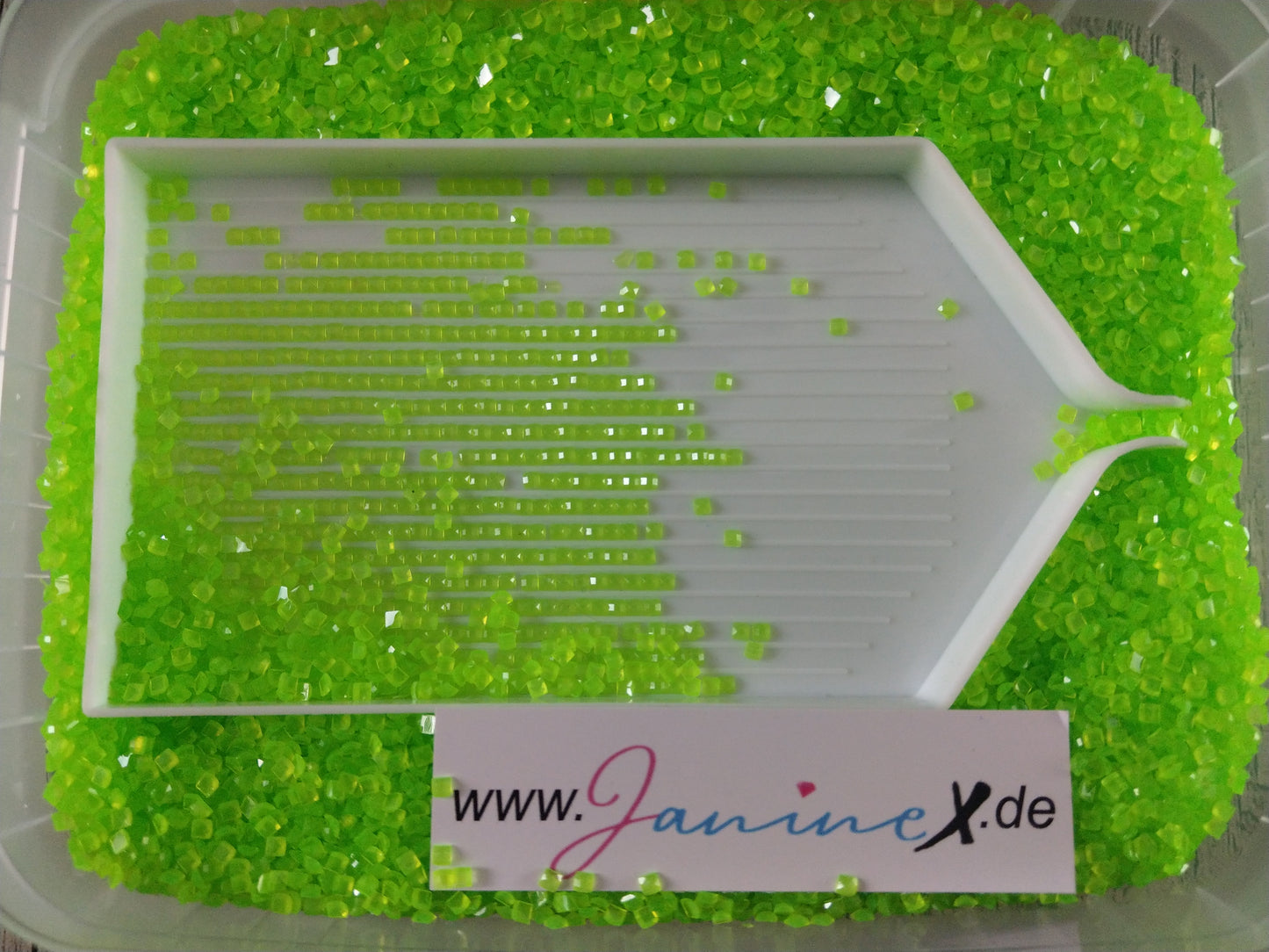 Jelly NEON glow ECKIG - #002 grün