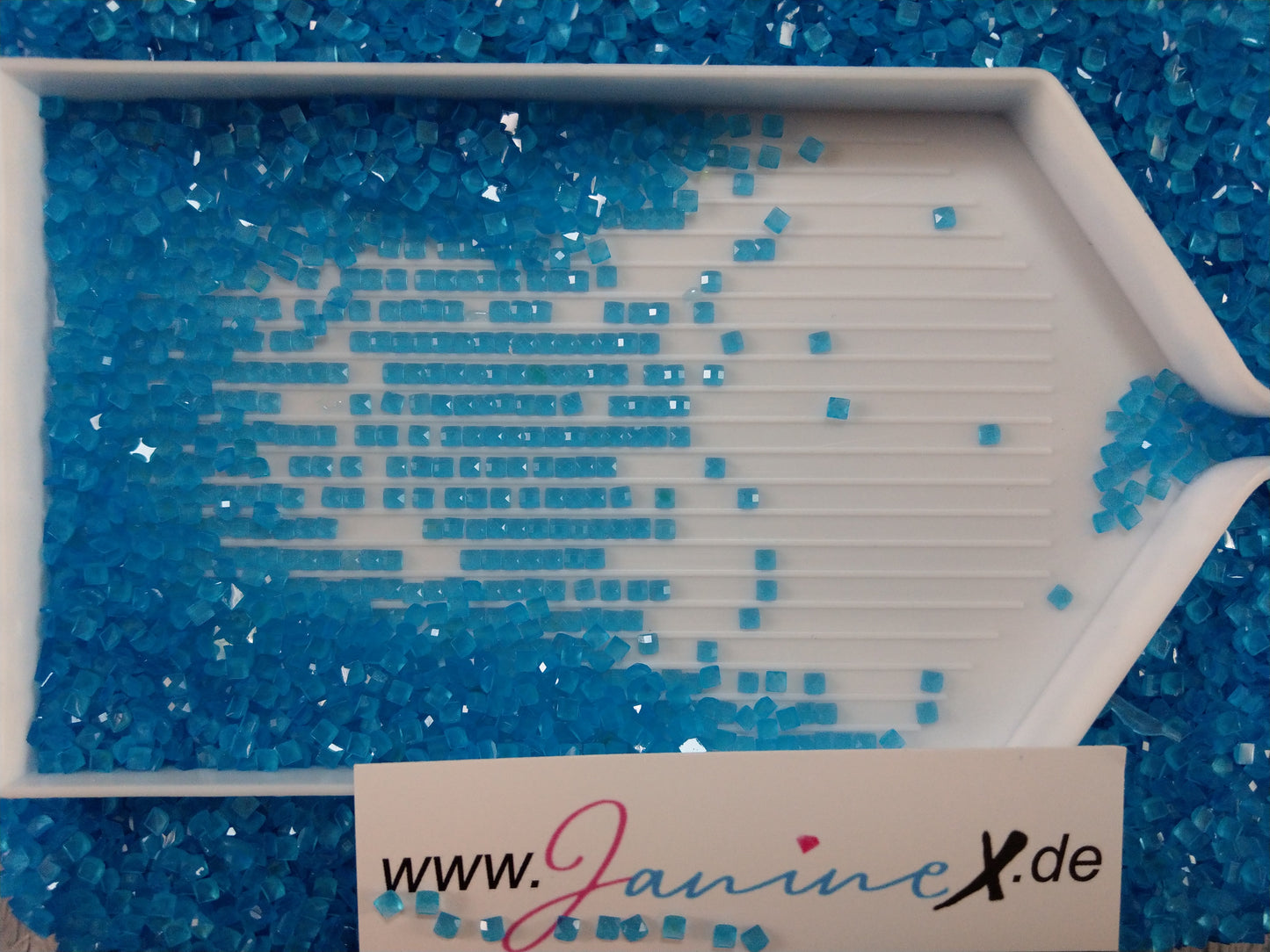 Jelly NEON glow ECKIG - #004 blau