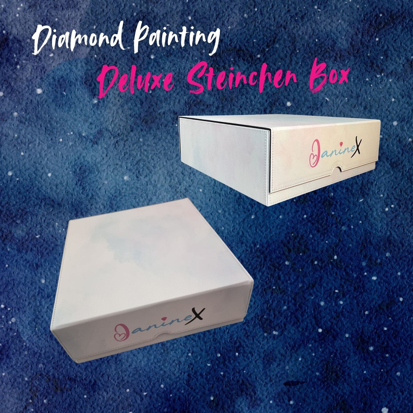 Diamond Painting Deluxe Steinchen Box für Reststeine - wähle deine Variante und Zubehör