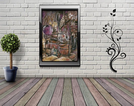 Diamond Painting Leinwand ECKIG ohne Steine  - Harena`s Artwork "Zaubertrank"