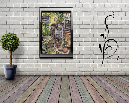 Diamond Painting Bild MIT eckigen Steine  - Harena`s Artwork "Kräutergarten"