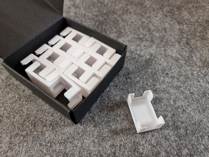 Diamond Painting mini Halterung für die 35 Slot BOX - 15+1 Stück #04 - weiß