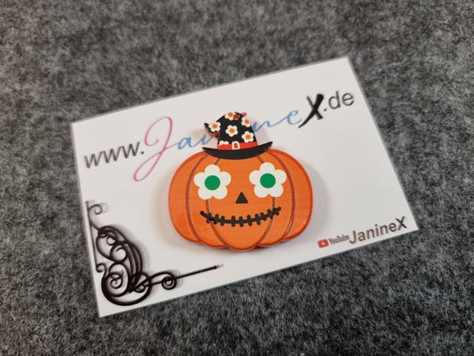 Folienmagnet Halloween #903 - Kürbis mit Maske