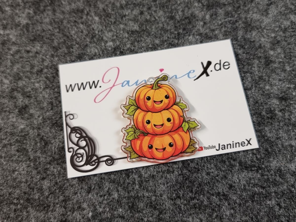 Folienmagnet Halloween #925 - 3fach Kürbis