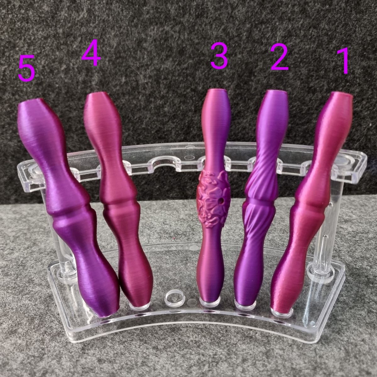 Diamond Painting ergonomischer 3 D Stift #18 - 2farbig purple/red - wähle deine Variante