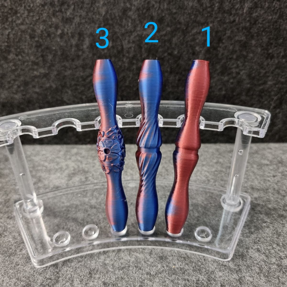 Diamond Painting ergonomischer 3 D Stift #21 - 2farbig blau/kupfer - wähle deine Variante