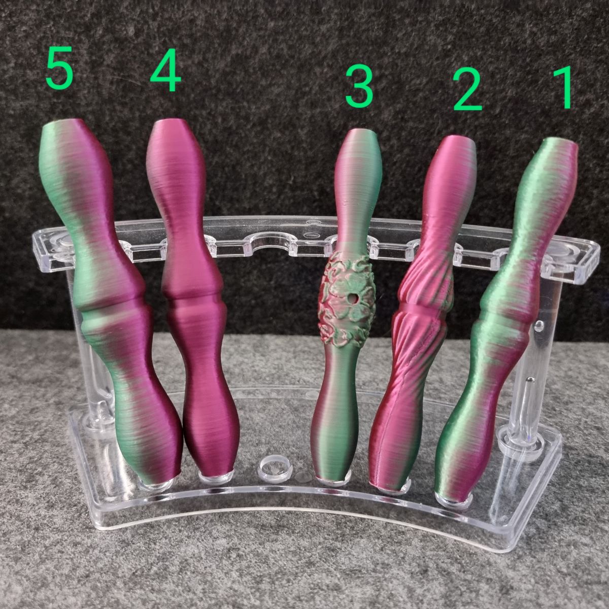 Diamond Painting ergonomischer 3 D Stift #26 - 2farbig pink/grün - wähle deine Variante