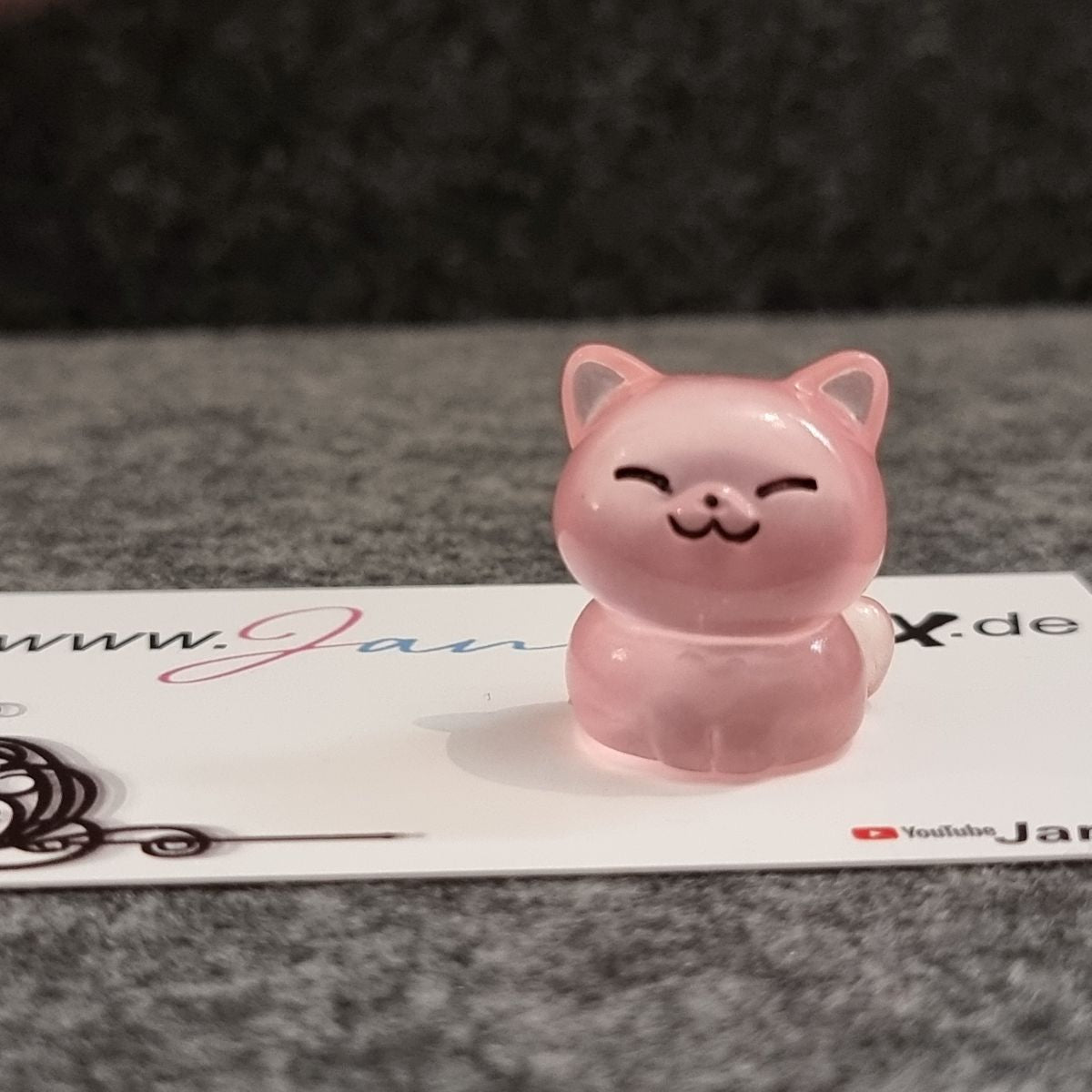 Magnet Cover Minder #199 - 3D Katze pink