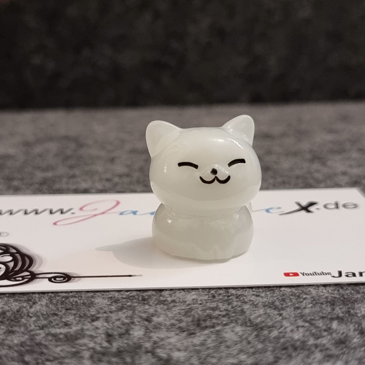 Magnet Cover Minder #198 - 3D Katze weiß