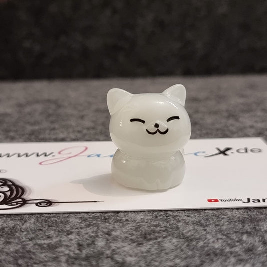 Magnet Cover Minder #198 - 3D Katze weiß