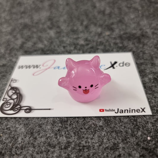 Magnet Cover Minder #217 - 3D Halloween Katzengeist - pink