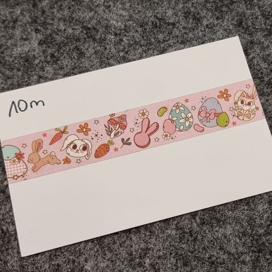 Diamond Painting Washi Tape 15 mm / Abklebeband #19 - Ostern rosa