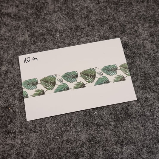 Diamond Painting Washi Tape 15 mm / Abklebeband #30 - Monstera Blätter