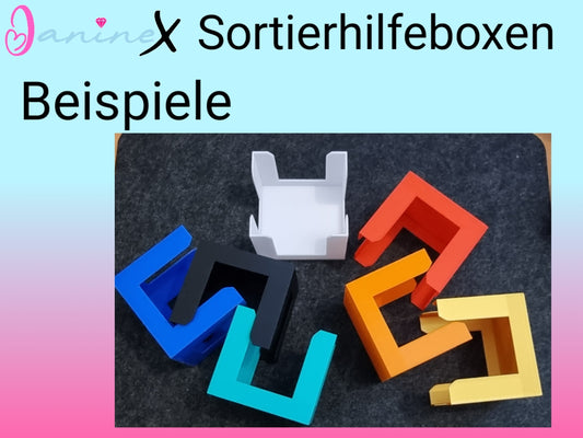 AUFTRAG - 2 Stück Sortierhilfeboxen passend für die mittelgr. LEITZ Aufbewahrungsbox #99