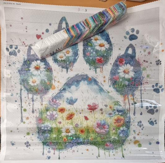 SOFORTKAUF Diamond Painting ECKIG JXA-076 - 70x70 mit 90 Farben - Powerpfote