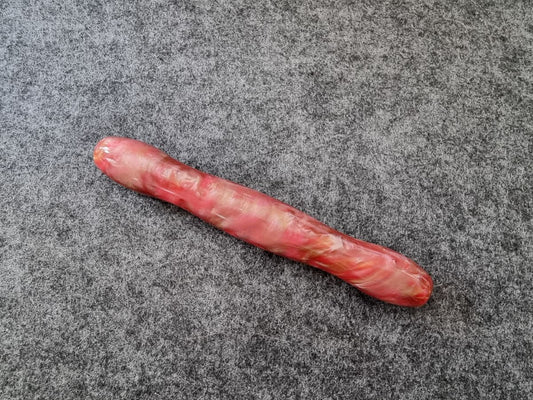 ergonomischer Diamond Painting Stift in rosa-rot marmoriert mit Schimmer