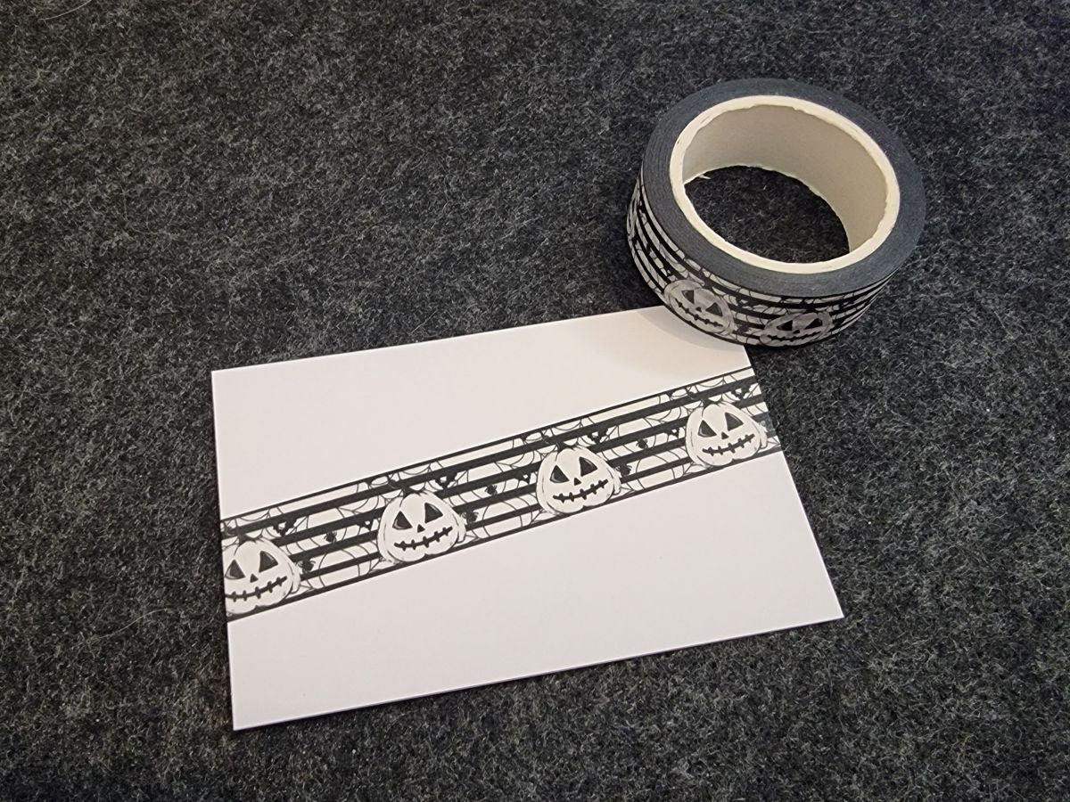 Diamond Painting Washi Tape 15 mm / Abklebeband #36 - Halloween Kürbisse