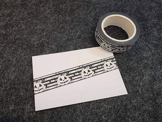 Diamond Painting Washi Tape 15 mm / Abklebeband #36 - Halloween Kürbisse