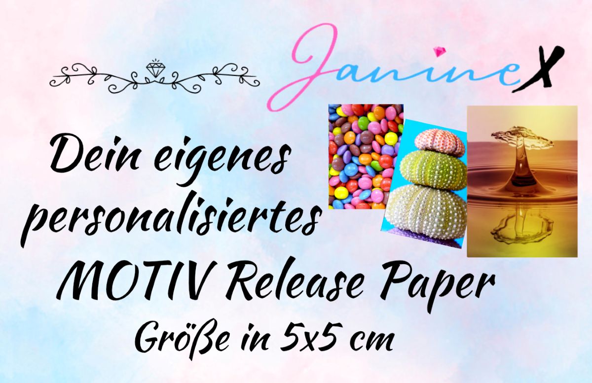 personalisiertes Diamond Painting Motiv Release Paper in 5x5 cm