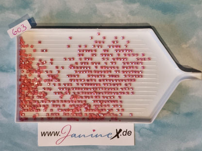 AB Steine eckig – Farbnummern DMC 600 bis 699
