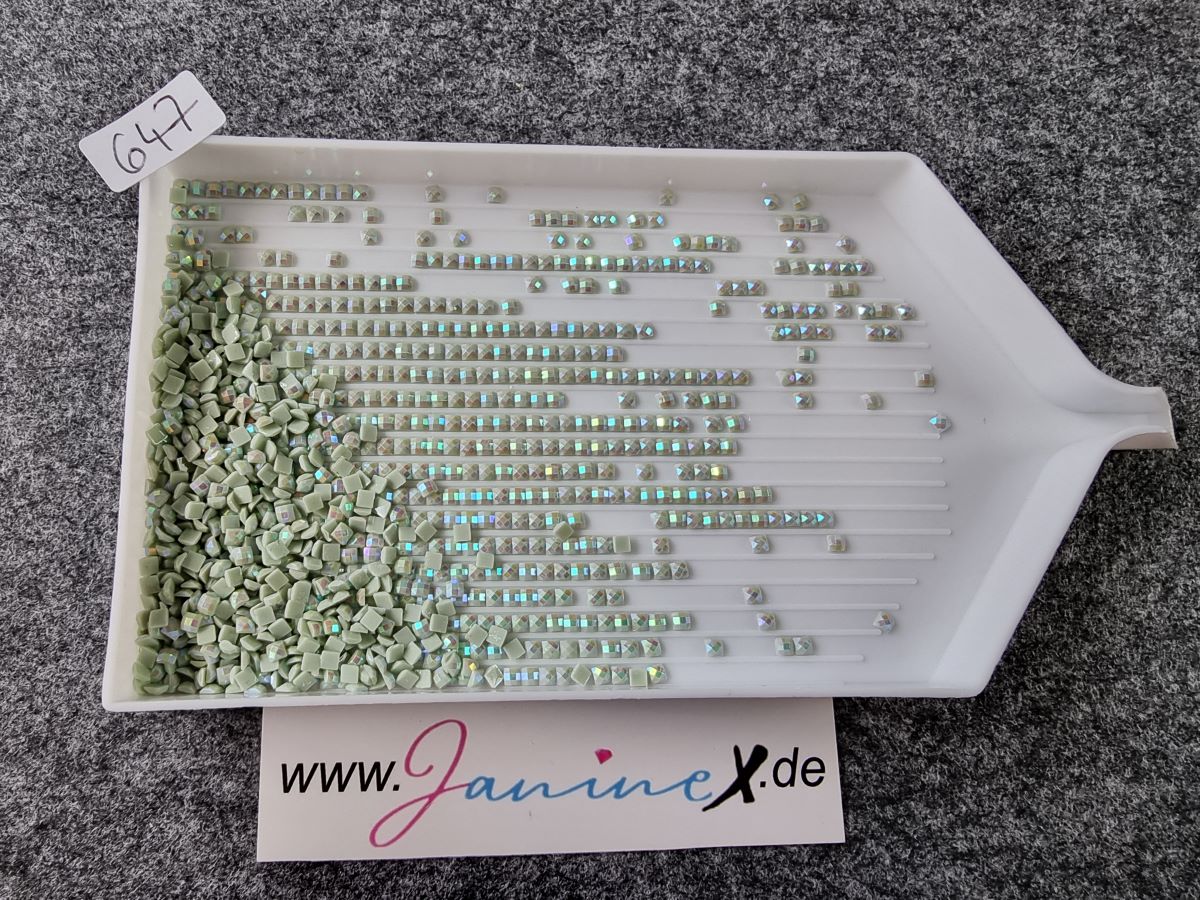 AB Steine eckig – Farbnummern DMC 600 bis 699