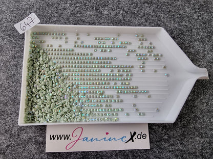 AB Steine eckig – Farbnummern DMC 600 bis 699