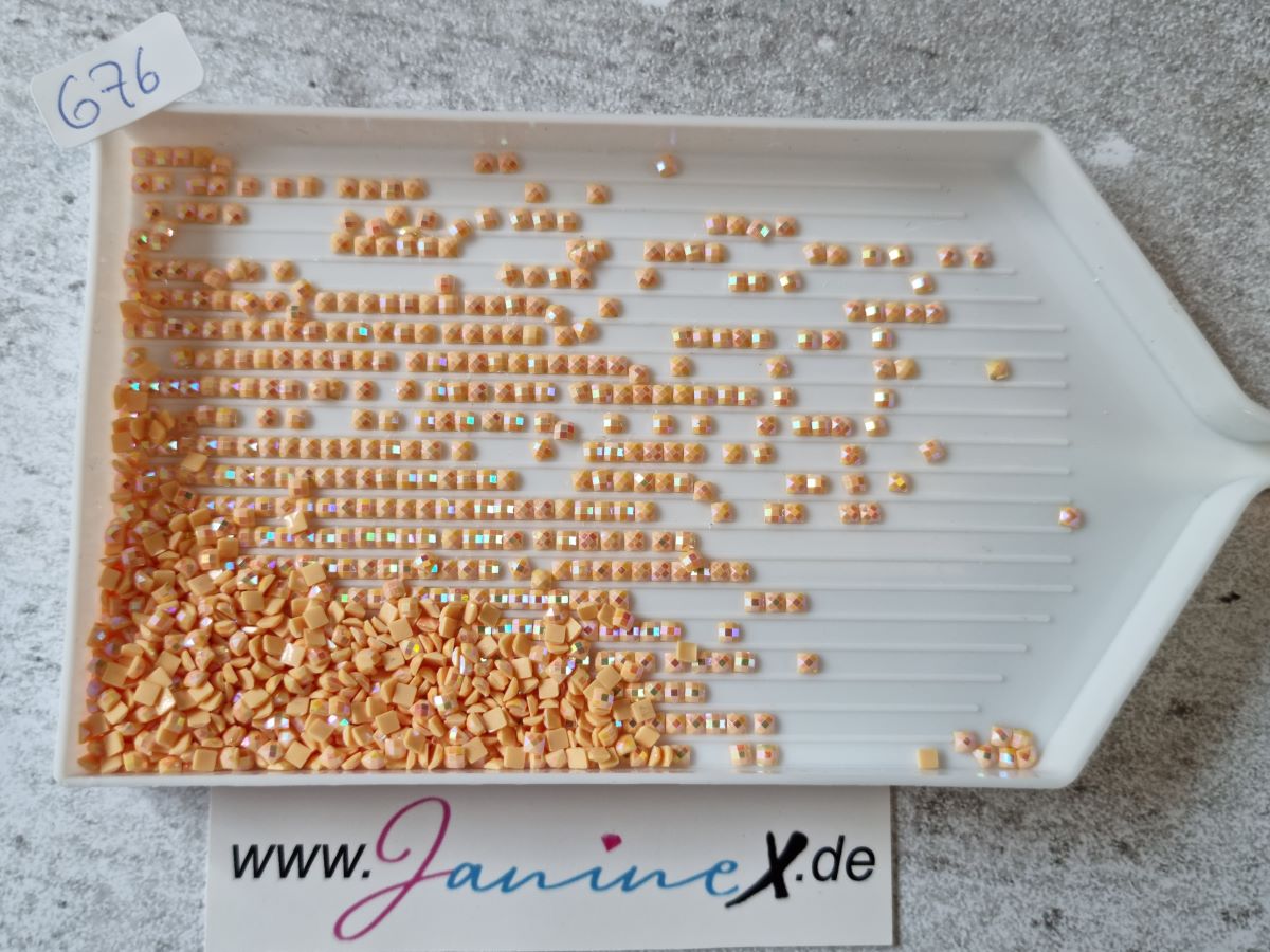 AB Steine eckig – Farbnummern DMC 600 bis 699