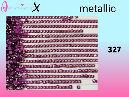 Diamond Painting metallic Steine eckig - verschiedene Farben