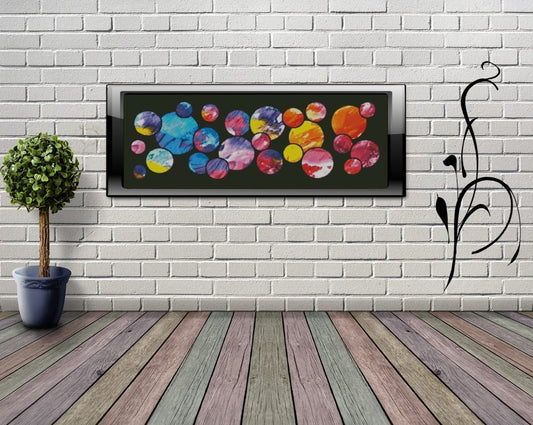 Diamond Painting Leinwand RUND ohne Steine  - lizenziert "Bubbles"