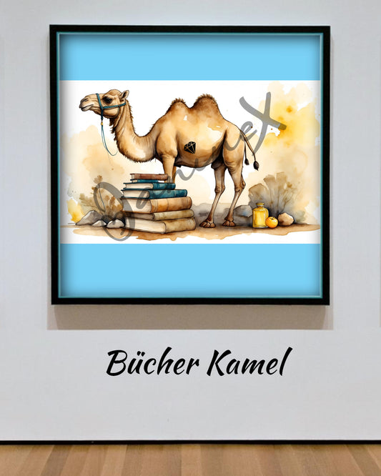 Vorbestellung  - Diamond Painting Bild JX-0072 - lizenziert "Bücher Kamel" wähle deine Variante