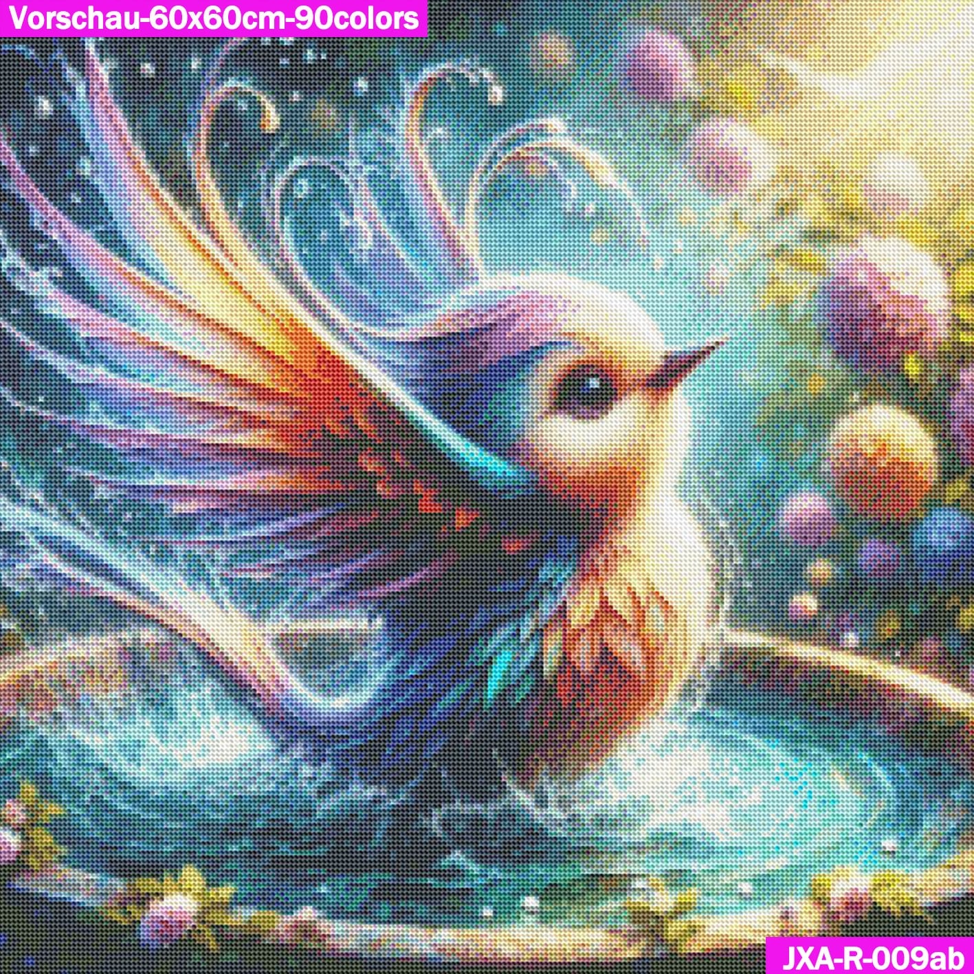 VORBESTELLUNG Diamond Painting RUND JXA-009 - Vogelspass im Sommer