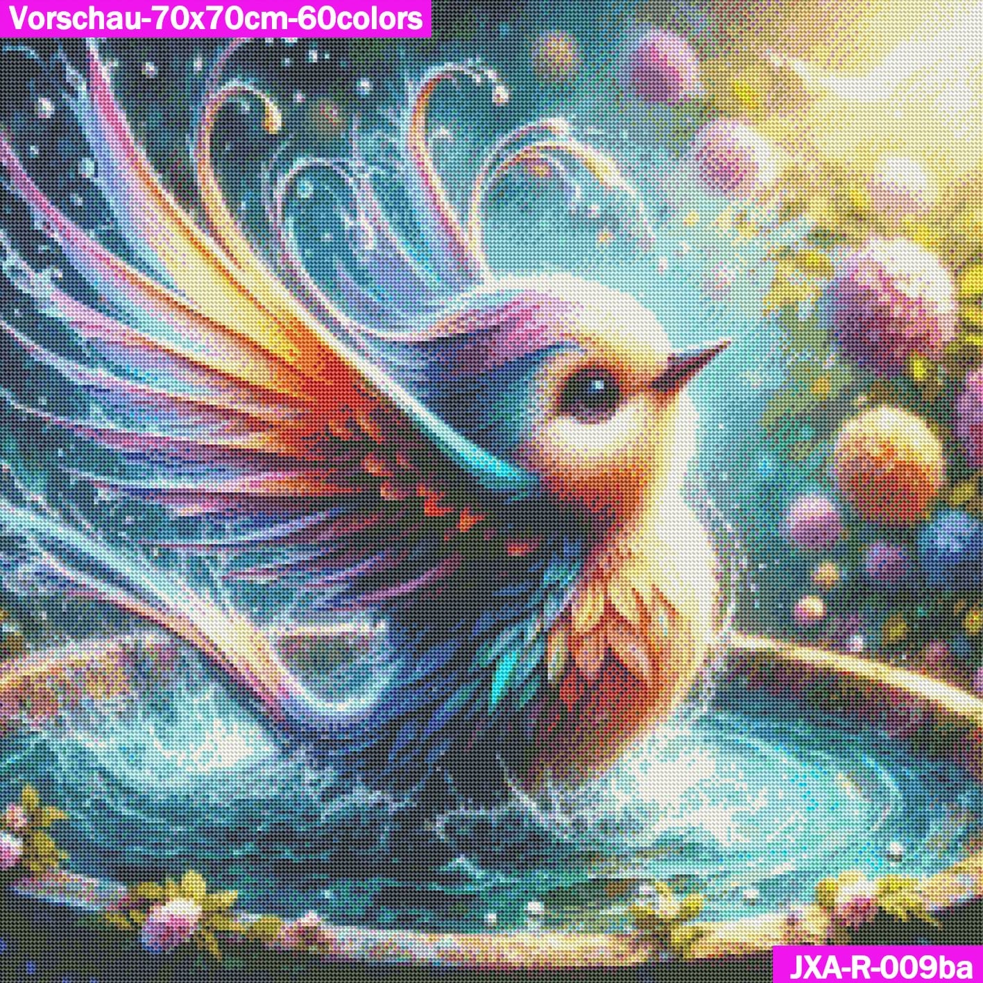 VORBESTELLUNG Diamond Painting RUND JXA-009 - Vogelspass im Sommer