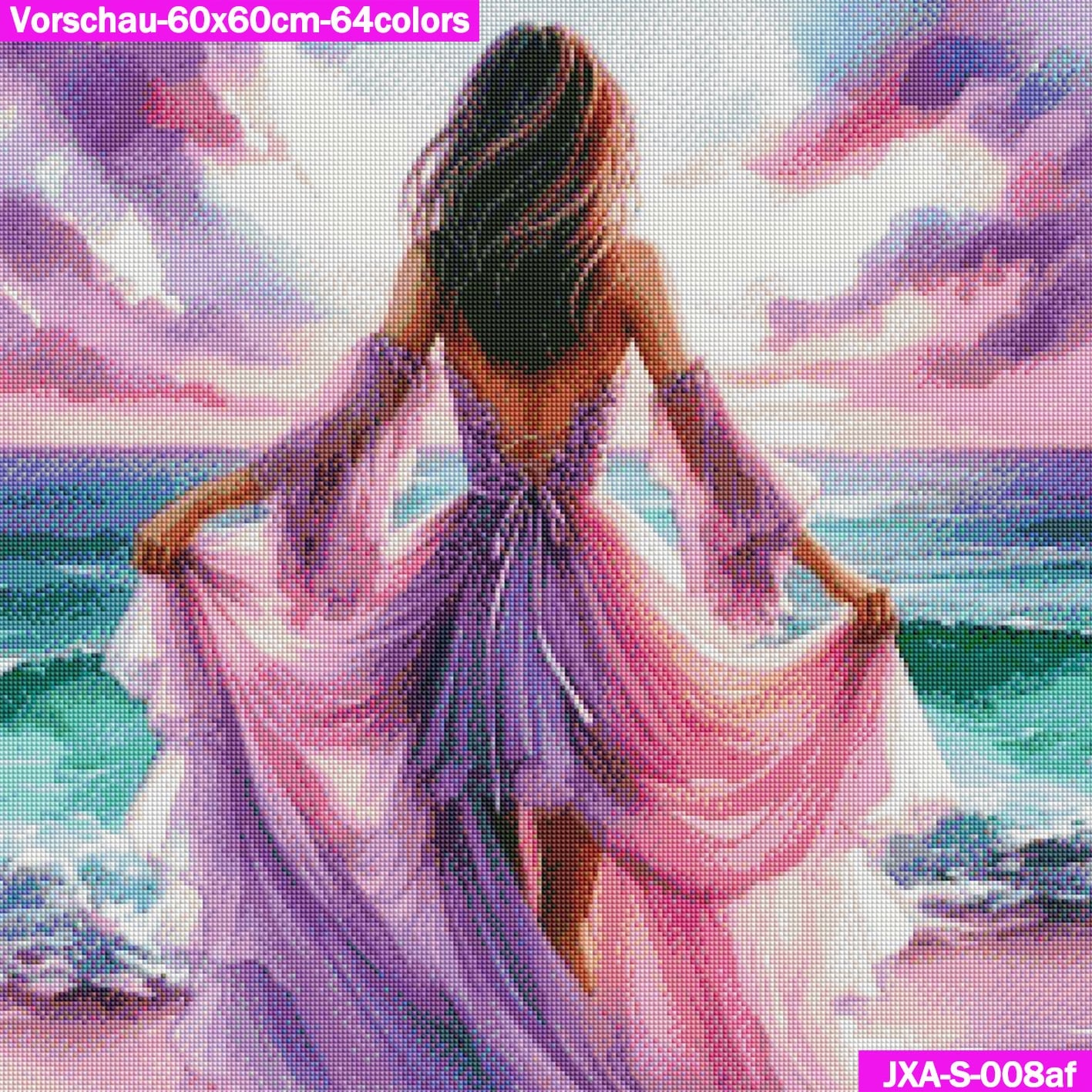 VORBESTELLUNG Diamond Painting ECKIG JXA-008 - Strandschönheit