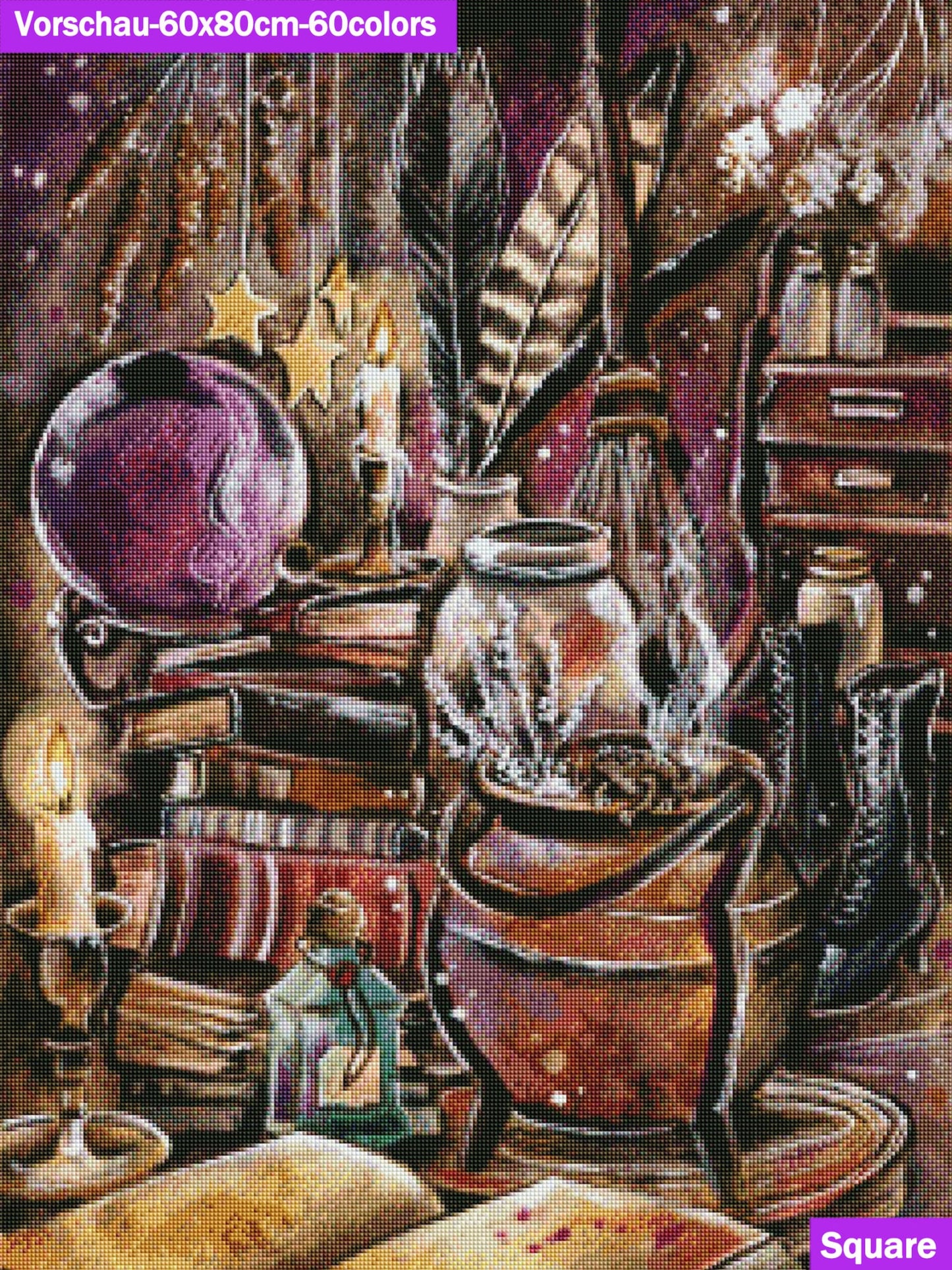 VORBESTELLUNG Diamond Painting MIT eckigen Steine  JX-0005 - Harena`s Artwork "Zaubertrank"