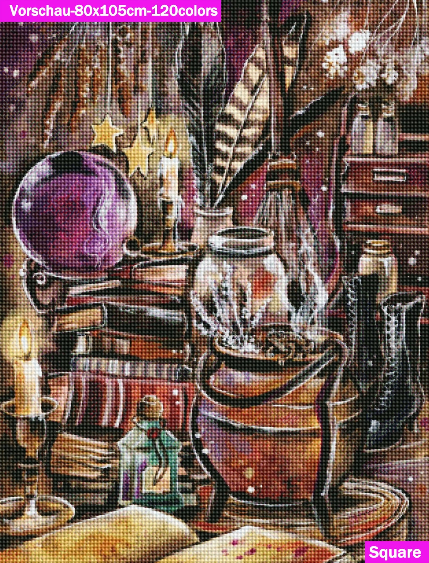 VORBESTELLUNG Diamond Painting MIT eckigen Steine  JX-0005 - Harena`s Artwork "Zaubertrank"