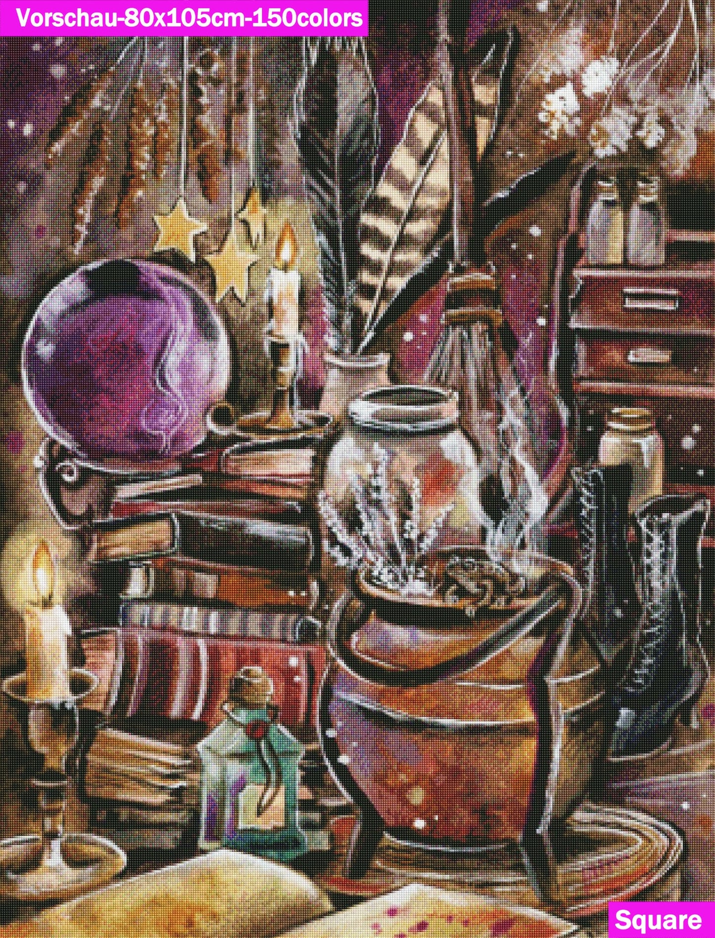 VORBESTELLUNG Diamond Painting MIT eckigen Steine  JX-0005 - Harena`s Artwork "Zaubertrank"